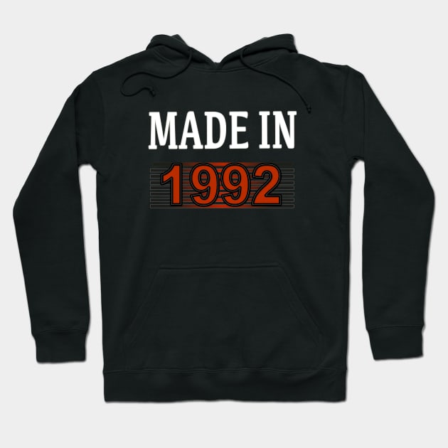 Made in 1992 Hoodie by Yous Sef